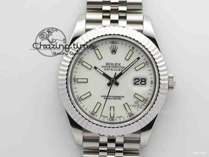 MiroTime 0211 SmartChoice DateJust II 41mm BP Maker Best Edition White Dial On New Version Jubilee Bracelet A 3636